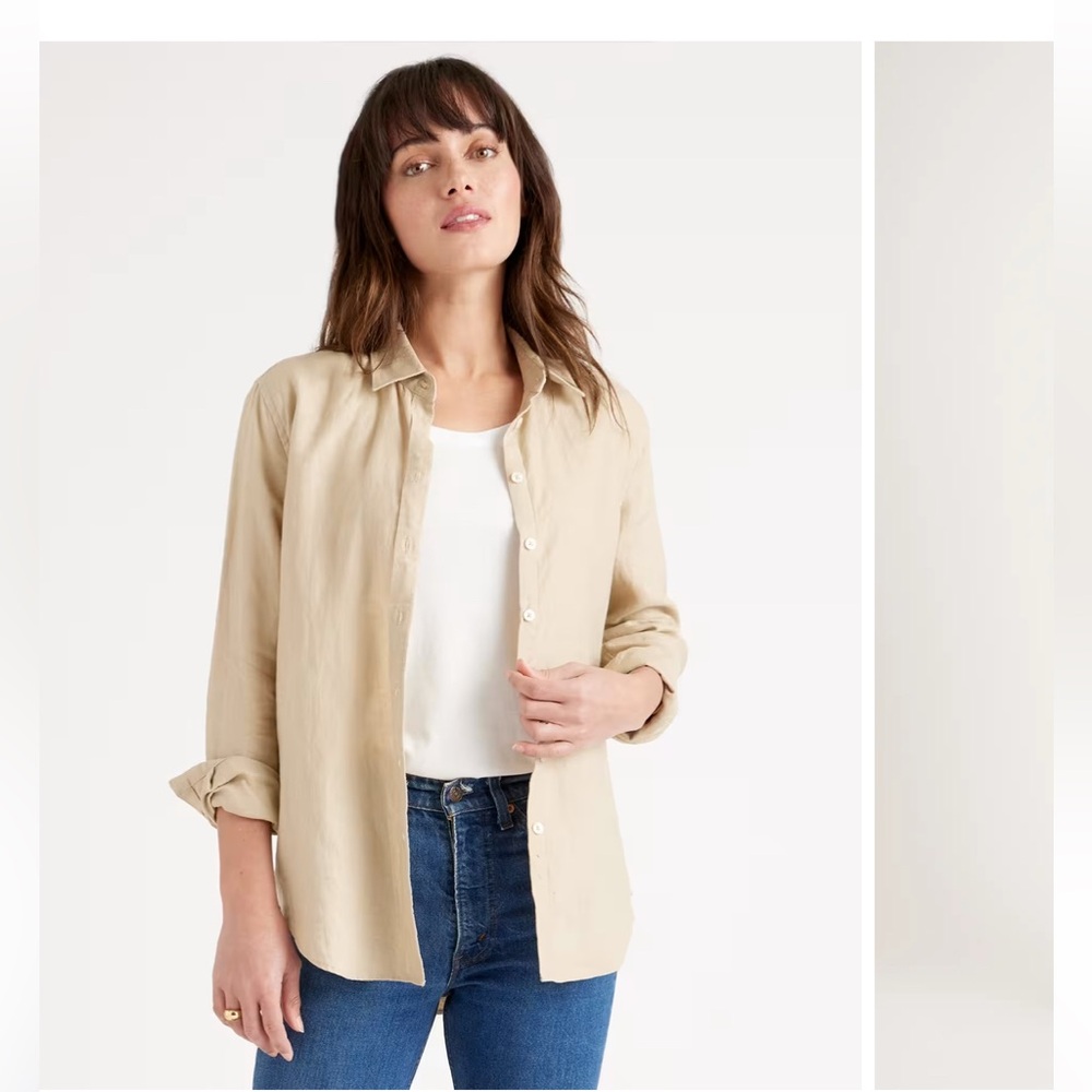 Quince Linen Shirt in Driftwood